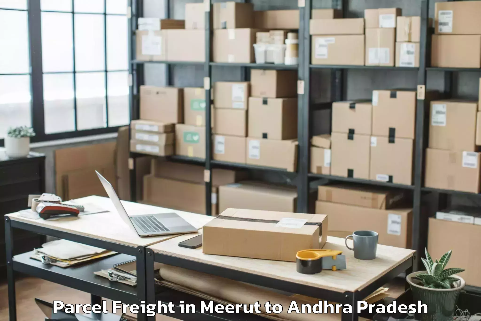 Meerut to Peddakadabur Parcel Freight